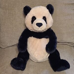 Gund Navy and White Plush Zi-bo Panda Bear